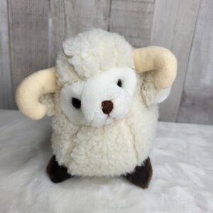 ❤️ Gund 1982 Horned Sheep Plush Toy. Vintage